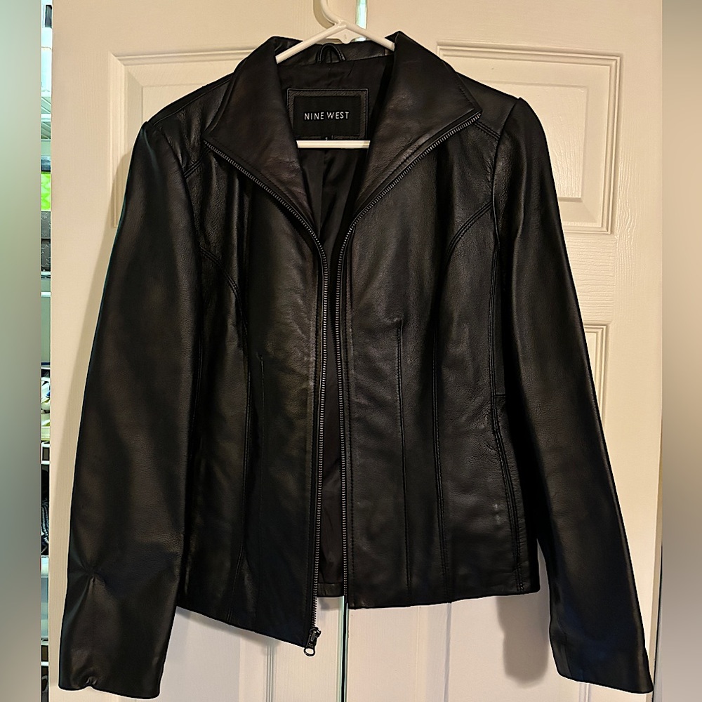 Nine West Leather Jacket size small